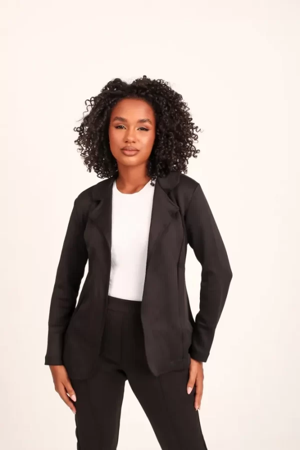 Blazer de luxo  Lady Griffe  Preto