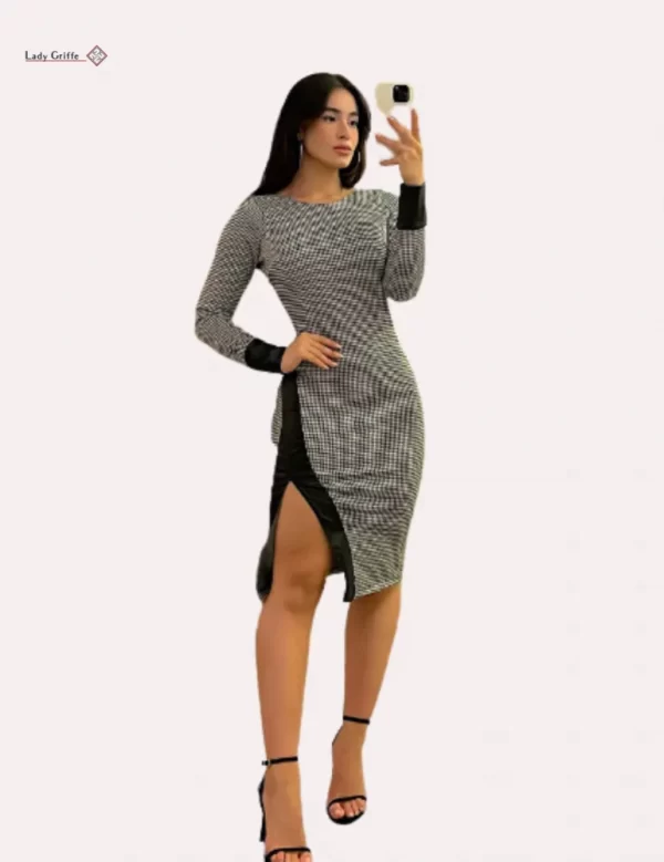 Vestido Viana  Lady Griffe Xadrez